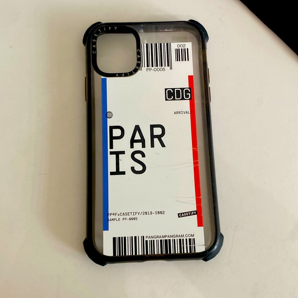 Casetify Iphone 11 case Paris Ticket